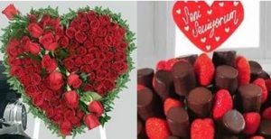 Sevgililer Günü İçin Çiçek ve Çikolata