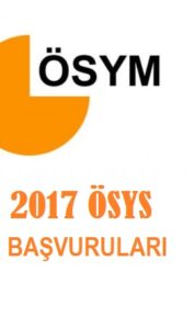 2017 ÖSYS Başvuruları